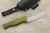 Fiddleback Forge, Andy Roy - Woodsman - Emerald Burlap - Tapered Tang - Natural and White Liners - 3