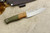 Fiddleback Forge, Andy Roy - Woodsman - Natural Micarta & Evergreen Burlap - Tapered Tang - Thick Natural Micarta Liners - 2