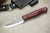 Fiddleback Forge, Andy Roy Custom Handyman Fixed Blade (Flat Tang) Knife w/ Bloodwood Handle & Thick Black & Thin Lime Green Liners - 3