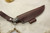 Fiddleback Forge, Andy Roy Custom Patch Knife Fixed Blade (Flat Tang), Hunting Collector Knife w/ Black Canvas & Tan Burlap Handle & Thick Natural & Thin White Liners - 2