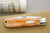 Great Eastern Cutlery Northfield #43 Oregon Trapper - 1 Blade - Orange Camel Bone - 12