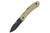 KA-BAR Dozier Hunter Folding Pocket Knife - Black Blade - Coyote Brown Handle