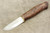 Karesuando Kniven 3504 The Piglet - Fixed Blade Knife - Oiled Curly Birch Handle - 3.25" 12C27 Stainless Steel Blade - 2