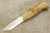 Karesuando Kniven 4047 Saivo Fixed Blade - Fixed Blade Knife - Oiled Curly Birch Handle - 3.25" 12C27 Stainless Steel Blade - 1