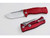 LionSteel Knives SR1 Original SR1A-RS, Folding Pocket Knife w/ Red Textured Monolithic Aluminum Frame/Handle & Satin Finished Blade