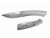 LionSteel Knives TiSpine TS1-GM, Folding Pocket Knife w/ Grey Textured Monolithic Titanium Frame/Handle - Matte Finish