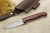 LT Wright Knives  GNS - Saber Grind - Double Red Micarta - White Liners - Polished Finish