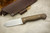 LT Wright Knives - Scaaty Crafter - Flat Grind - Brown Burlap