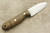 LT Wright Knives Bushbaby - Scandi Grind - Dark Curly Maple - Black Liners - Matte Finish - 5 / FREE BLACK LINERS!