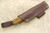 LT Wright Knives Bushcrafter - Scandi Grind - Bocote Handle - Black Liners - 4
