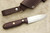LT Wright Knives Bushcrafter - Scandi Grind - Double Red Canvas Micarta Handle - Matte Finish