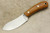 LT Wright Knives Camp MUK - Flat Grind - 3V Steel - Koa Wood - Matte Finish - 4 / FREE Black Liners!