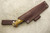 LT Wright Knives Forest Trail - A2 Steel - Scandi Grind - Bocote - Brass Corby Bolts - Matte Finish - 1 / FREE Black Liners!