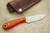 LT Wright Knives Frontier First - A2 Tool Steel - Flat Grind - Ruby Burlap