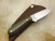 LT Wright Knives Frontier First Patch - Flat Grind - A2 Steel - Geen Canvas Micarta