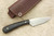 LT Wright Knives Frontier Valley - A2 Steel - Flat Grind - Black Canvas Micarta - Red Liners