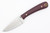 LT Wright Knives Frontier Valley - A2 Steel - Flat Grind - Double Red Micarta Handle - White Liners - Matte Finish