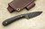 LT Wright Knives Frontier Valley - O1 Steel - Flat Grind - Black Canvas Micarta - Red Liners - FREE Special Patina Liners and Soft Case!