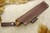 LT Wright Knives Gary Wines Bushcraft Hunter - Scandi Grind - Bocote Handle - Matte Finish / FREE Black Liners! - 1