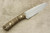 LT Wright Knives Gary Wines Bushcraft Hunter - Scandi Grind - Dark Curly Maple - Polished Finish - 3 / FREE BLACK LINERS!
