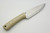 LT Wright Knives Gary Wines Bushcraft Hunter - Scandi Grind - Oatmeal Burlap - Matte Finish