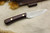 LT Wright Knives Gary Wines Bushcrafter - O1 Steel - Scandi Grind - Double Red Canvas Micarta - Matte Finish