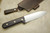 LT Wright Knives Gen 3 - Convex Grind - Double Red Canvas Micarta - White Liners - Matte Finish