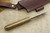 LT Wright Knives Genesis - AEB-L Stainless Steel - Scandi Grind - Bocote - Black Liners - Brass Corby Bolts - 3 / FREE BLACK LINERS!