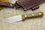 LT Wright Knives Genesis - AEB-L Stainless Steel - Scandi Grind - Bocote - Black Liners - Brass Corby Bolts - 5 / FREE BLACK LINERS!