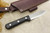 LT Wright Knives Genesis - Black Canvas Micarta - AEB-L Stainless Steel - Scandi Grind - Silver Corby Bolts