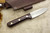 LT Wright Knives Genesis - Saber Grind - Double Red Micarta - White Liners