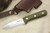 LT Wright Knives Genesis - Scandi Grind - Green Canvas Micarta Handle - Matte Finish