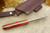 LT Wright Knives Genesis - Scandi Grind - Tulipwood - Brass Corby Bolts - 5