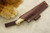 LT Wright Knives GNS - AEB-L Steel - Convex Grind - Natural Curly Maple - Black Liners - 4