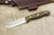 LT Wright Knives GNS - AEB-L Steel - Scandi Grind - Green Canvas Micarta - Matte Finish