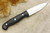 LT Wright Knives GNS - CPM 3V Steel - Convex Grind - Black Canvas Micarta - Matte Finish