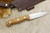 LT Wright Knives GNS - CPM 3V Steel - Convex Grind - Natural Canvas Micarta - Aluminum Corby Bolts - Matte Finish