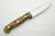 LT Wright Knives GNS - CPM 3V Steel - Saber Grind - Buckeye Burl Handle - Polished Finish - FREE Black Liners! - 4