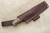 LT Wright Knives GNS - O1 Steel - Saber Grind - Dark Curly Maple Handle - Brass Corby Bolts - Matte Finish - 1 / FREE BLACK LINERS!