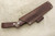 LT Wright Knives GNS - O1 Steel - Saber Grind - Dark Curly Maple Handle - Brass Corby Bolts - Matte Finish - 2 / FREE BLACK LINERS!