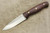 LT Wright Knives GNS - O1 Steel - Saber Grind - Dark Curly Maple Handle - Brass Corby Bolts - Matte Finish - 5 / FREE BLACK LINERS!