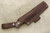 LT Wright Knives GNS - O1 Steel - Saber Grind - Dark Curly Maple Handle - Brass Corby Bolts - Matte Finish - 5 / FREE BLACK LINERS!