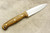 LT Wright Knives GNS - O1 Tool Steel - Saber Grind - Bocote Handle - Brass Corby Bolts - Matte Finish / FREE BLACK LINERS! - 5