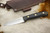 LT Wright Knives GNS - Scandi Grind - Black Canvas Micarta - Brass Corby Bolts - Matte Finish