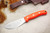 LT Wright Knives JX2 Jessmuk - Scandi Grind - Orange G10 - Matte Finish
