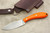 LT Wright Knives Large Northern Hunter - AEB-L Steel - Flat Grind - Orange G10 - Matte Finish