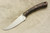 LT Wright Knives Large Swoop - Flat Grind - Python Canvas Micarta Handle - Matte Finish