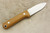 LT Wright Knives Next Gen - Flat Grind - Natural Canvas Micarta - Aluminum Corby Bolts - Matte Finish