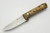 LT Wright Knives Next Gen - Scandi Grind - 3V Steel - Buckeye Burl - Matte Finish - FREE Black Liners! - 3