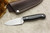 LT Wright Knives Patriot - Flat Grind - Black Canvas Micarta - Polished Finish